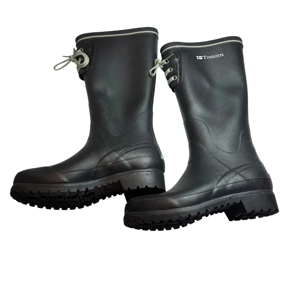 Tretorn Wellington Boots EU 35 US 5 EUC Rain Snow Waterproof Preppy Utility